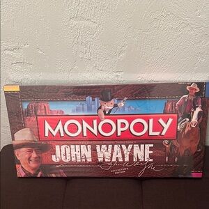 ( 0375 ) Monopoly John Wayne Collector's Edition Board Game